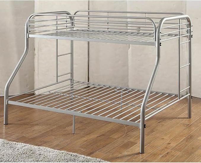 Twin over double metal bunk bed
