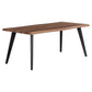 7 pcs wooden dining table with Velvet chairs