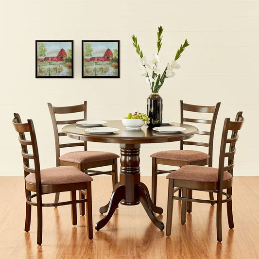 5 pcs wooden dining set