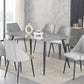 7 pcs marble dining table with Velvet chairs