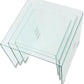 Glass coffee table set