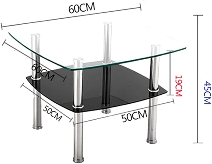 3 pcs Glass coffee table set