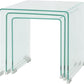 Glass coffee table set