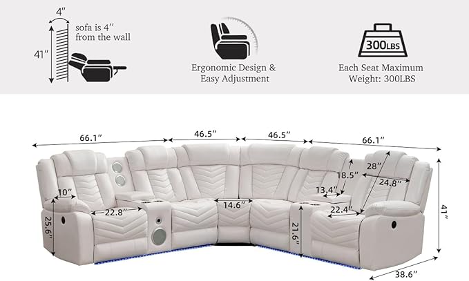 ELECTRIC RECLINER 6 SEATER SOFA SET