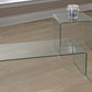 Glass coffee table