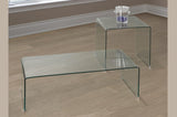 Glass coffee table