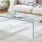 Glass coffee table