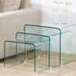 Glass coffee table set