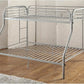 Twin over double metal bunk bed