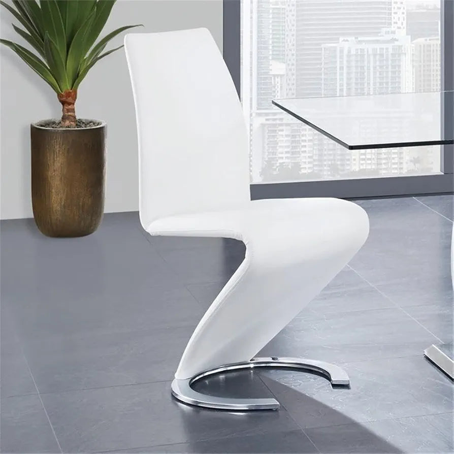 5 pcs glass dining table with leather chairs