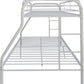 Twin over double metal bunk bed