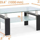 3 pcs Glass coffee table set