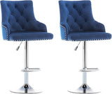 Velvet bar stools