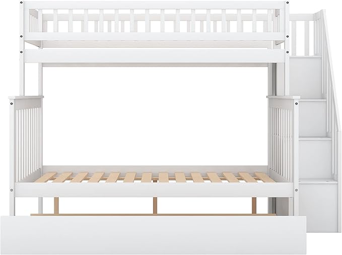 Ttwin over double trundle bunk bed