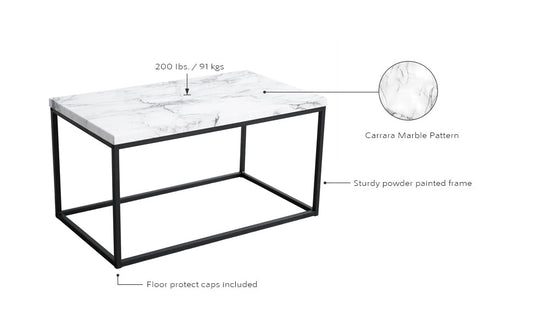 Marble coffee table