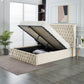 Velvet Upholstered Full Storage Bed Frame