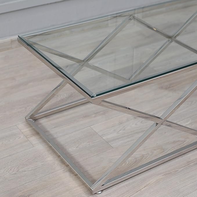 Glass coffee table