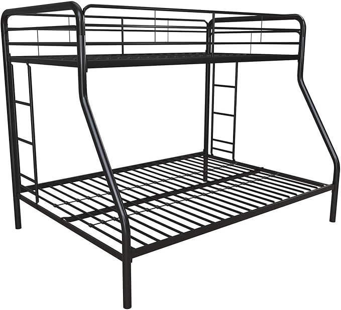 Twin over double metal bunk bed