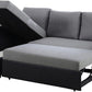 L shape sectional sofa bed with storage chaise