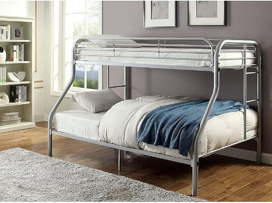 Twin over double metal bunk bed