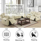 Roger Manual Recliner Air Leather Sofa Set