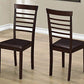 7 pcs solid wooden dining set