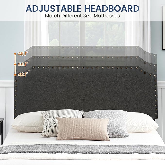 Velvet headboard and bed