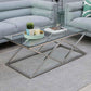 Glass coffee table