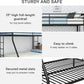 Twin over double metal bunk bed