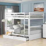 Single over Single Bunk Bed with storage