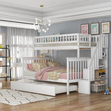 Ttwin over double trundle bunk bed