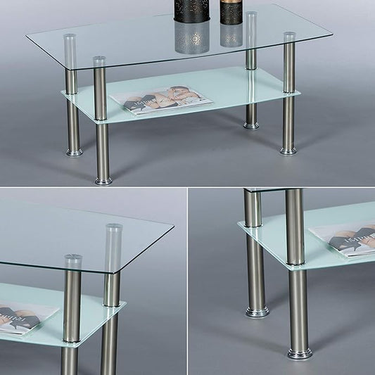 3 pcs Glass coffee table set