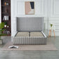 Velvet Upholstered Full Storage Bed Frame