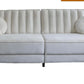 VELVET UPHOLESTERED TUFTED CONVERTIBLE SLEEPER SOFA