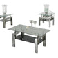 3  pcs glass coffee table