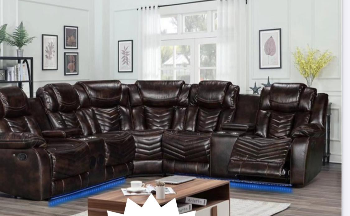 ELECTRIC RECLINER 6 SEATER SOFA SET