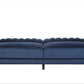 VELVET UPHOLESTERED TUFTED CONVERTIBLE SLEEPER SOFA