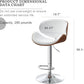 Back pu wood bar stools Wt 7510