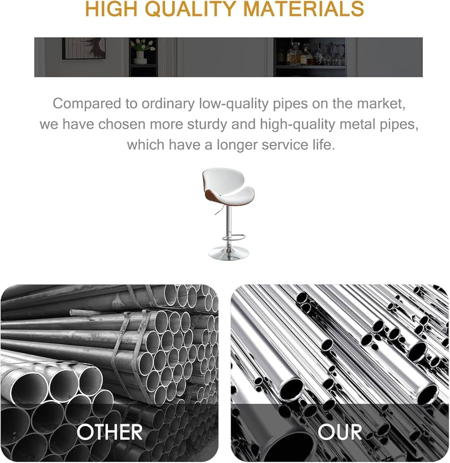 Back pu wood bar stools Wt 7510