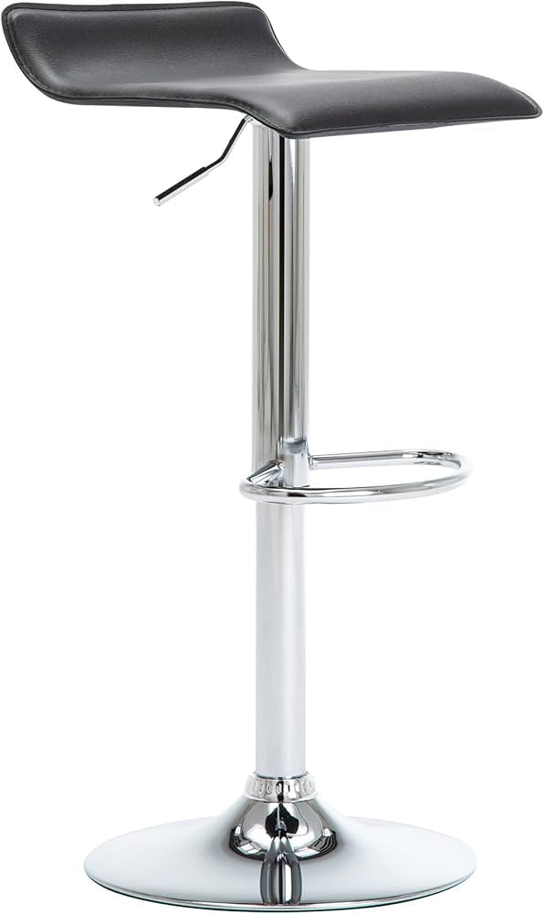 Chrome Air Lift Adjustable Swivel Bar Stool(1 pcs)