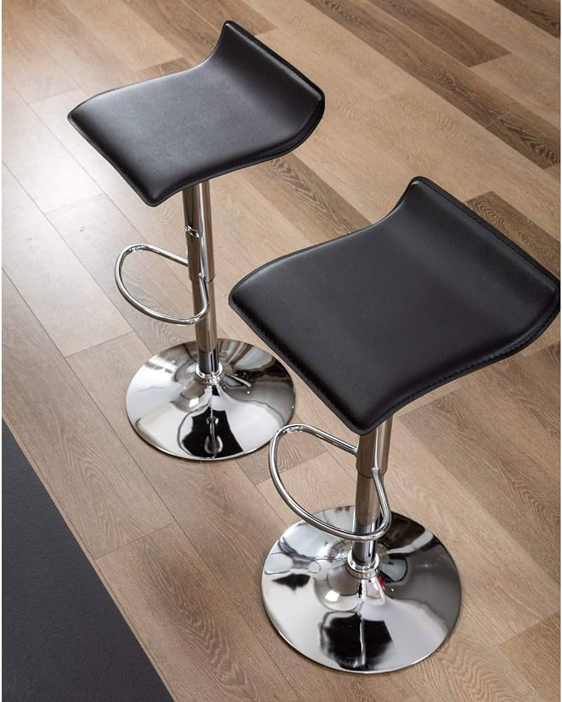 Chrome Air Lift Adjustable Swivel Bar Stool(1 pcs)