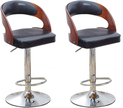 Black pu wood bar stool(1 pcs)