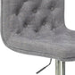 Armless Grey fabric bar stool (1 pcs)