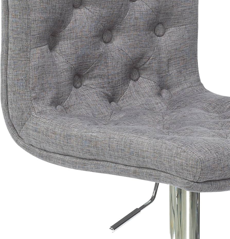 Armless Grey fabric bar stool (1 pcs)