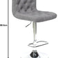 Armless Grey fabric bar stool (1 pcs)