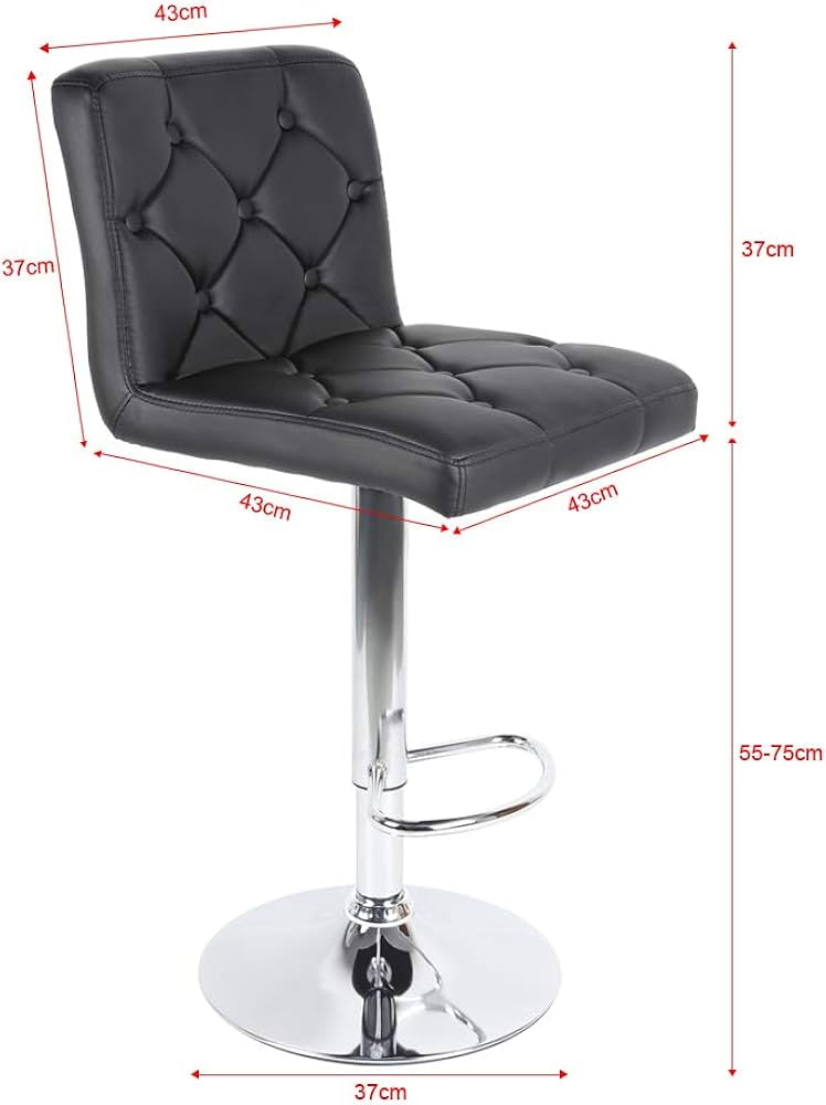 Armless leather bar stool(1 pcs)