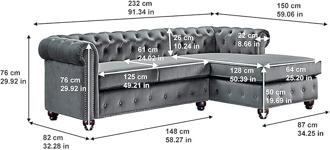 L shape sectional couch