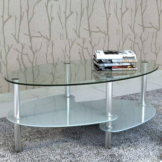 Glass coffee table