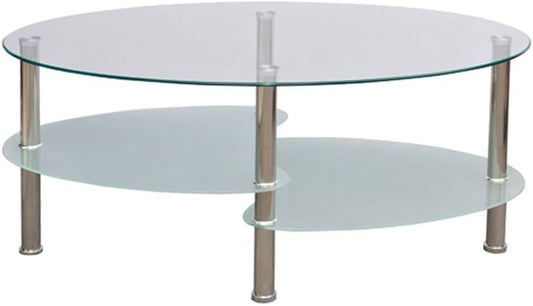 Glass coffee table