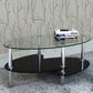 Glass coffee table